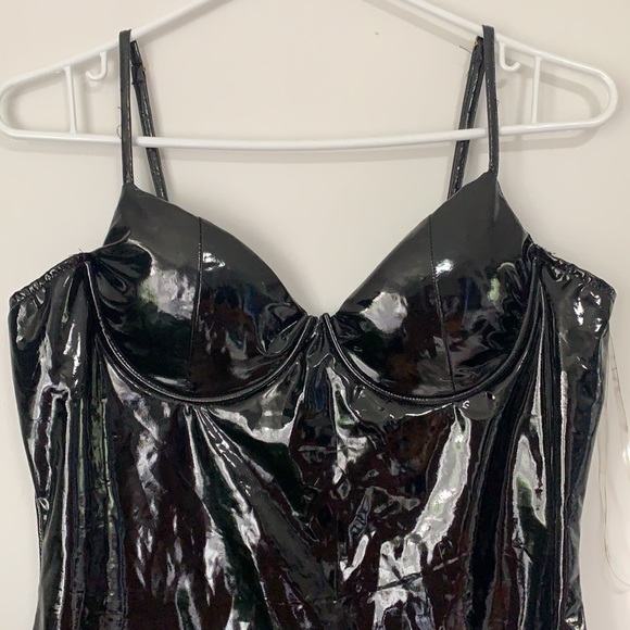 NWT Little black latex bodycon dress 🖤 - Picture 2 of 3